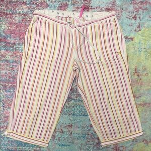 PINK Victoria's Secret Multicolor Striped Pajama Bottoms
